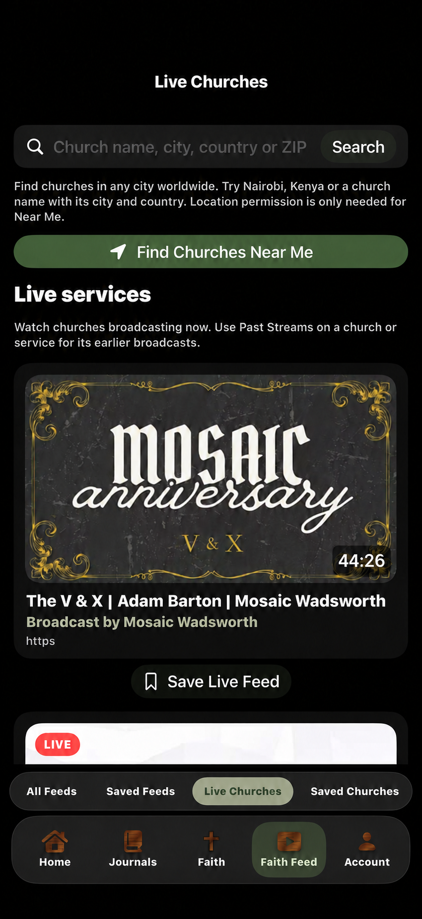 SelahVox church preview featuring Mosaic Wadsworth